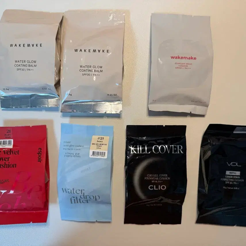 [BUNJANG] WakeMake Clio Espoir VDL Cushion Foundation Refills (Bundle Set) - Shade 21 / (일괄)21호 쿠션 파운데이션 리필 7개 웨이크메이크 클리오 에스쁘아 VDL
