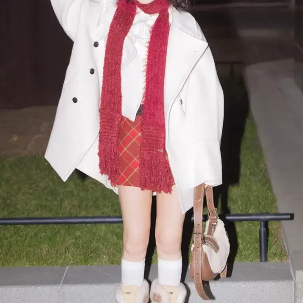 [BUNJANG] Maison Marais No.2 Handmade Loose Peacoat Ivory / 메종마레- No.2 Handmade Loose Peacoat, Ivory