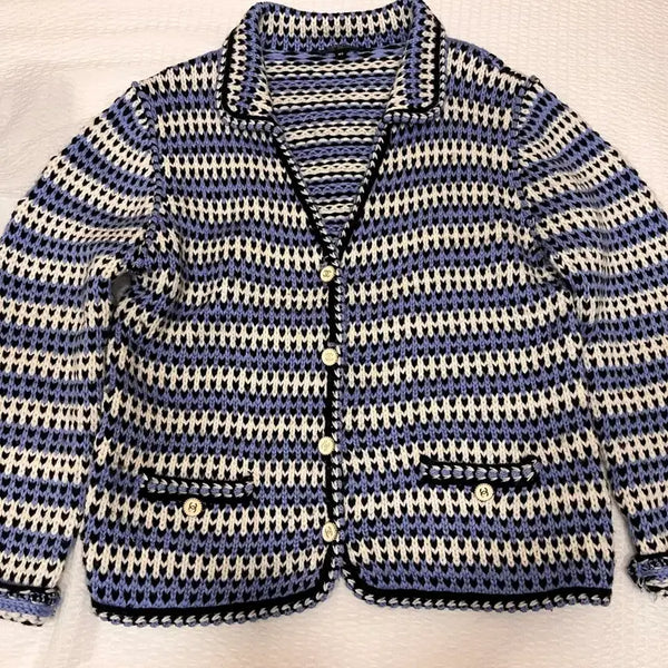 [BUNJANG] Striped Cardigan Size 40 / 스트라이프 가디건_40사이즈