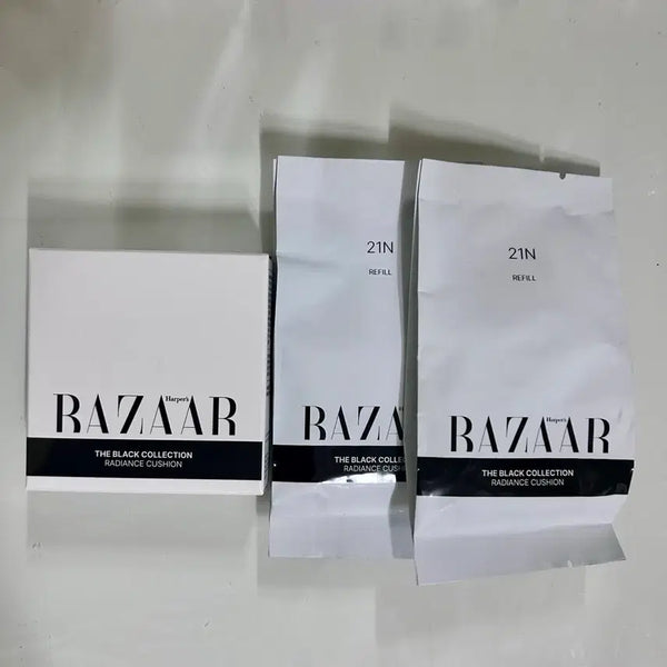 [BUNJANG] Harper's Bazaar The Black Collection Radiance Cushion SPF50+ PA++++ (Ivory 21N) / 하퍼스바자 더 블랙 컬렉션 래디언스쿠션 21호 아이보리 21N