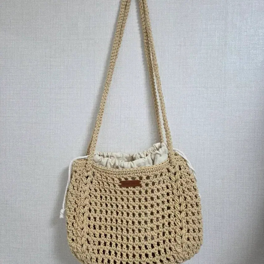 [BUNJANG] Handmade Crochet Shoulder Bag / (새상품)핸드메이드 코바늘 가방 숄더백