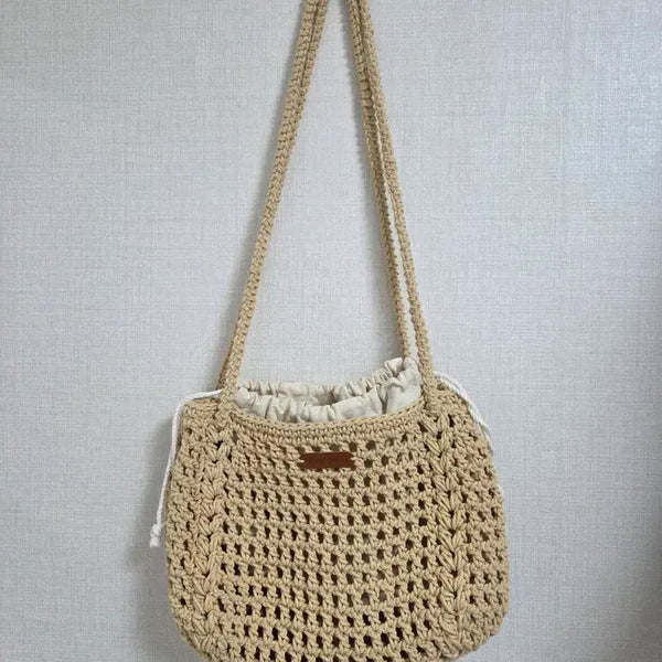 [BUNJANG] Handmade Crochet Shoulder Bag / (새상품)핸드메이드 코바늘 가방 숄더백