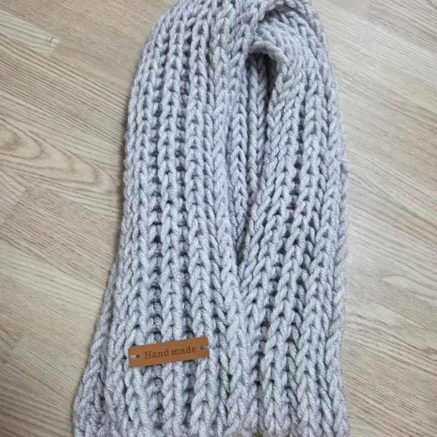 [BUNJANG] Handmade Knit Scarf / (새상품)핸드메이드 뜨개 목도리