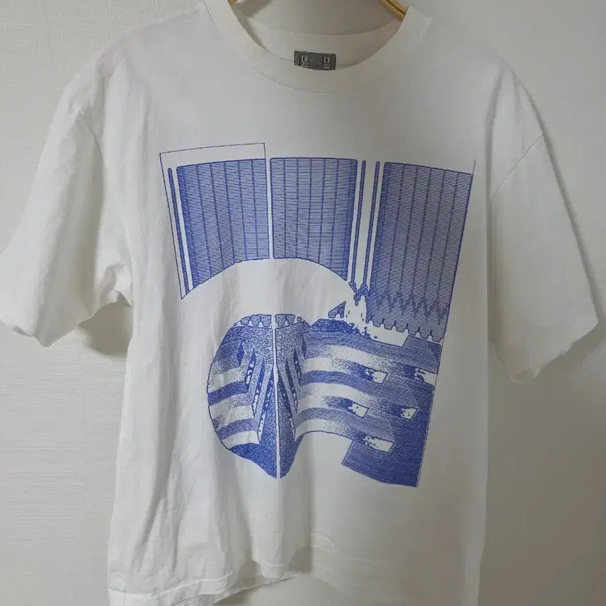[BUNJANG] Carhartt WIP Graphic T-Shirt White/Blue / 카브엠트 그래픽 티셔츠 L