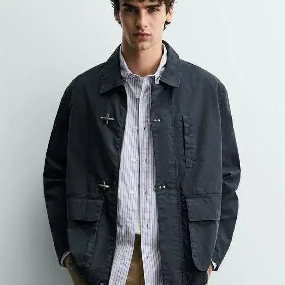 [BUNJANG] Zara Relaxed Fit Alamar Parka Toggle Jacket / 자라 릴랙스 핏 알라마르 파카 토글 자켓