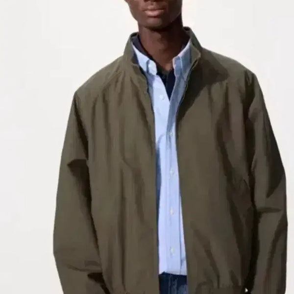 [BUNJANG] Uniqlo Harrington Jacket Khaki L / [L] 유니클로 해링턴 자켓 카키
