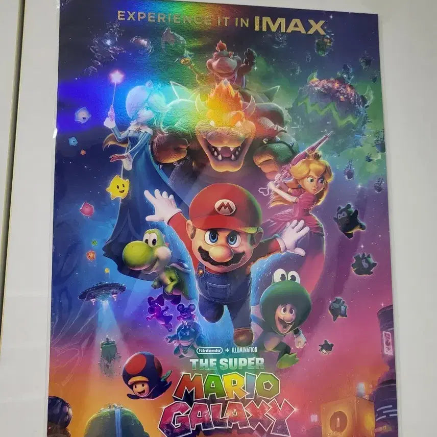 [BUNJANG] Super Mario Galaxy IMAX Movie Poster / 슈퍼마리오 갤럭시 영화 아이맥스 포스터