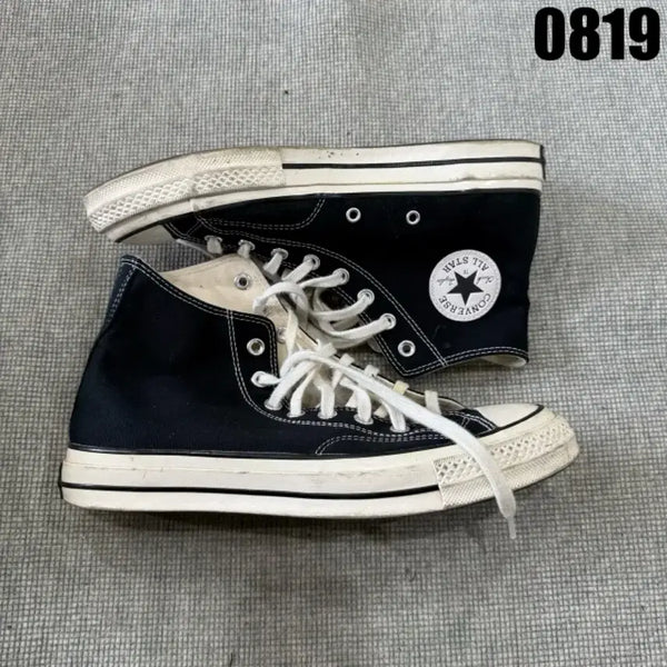 [BUNJANG] Converse Chuck Taylor All Star High Top Black Sneakers 270 / 컨버스 척테일러 하이 블랙 270