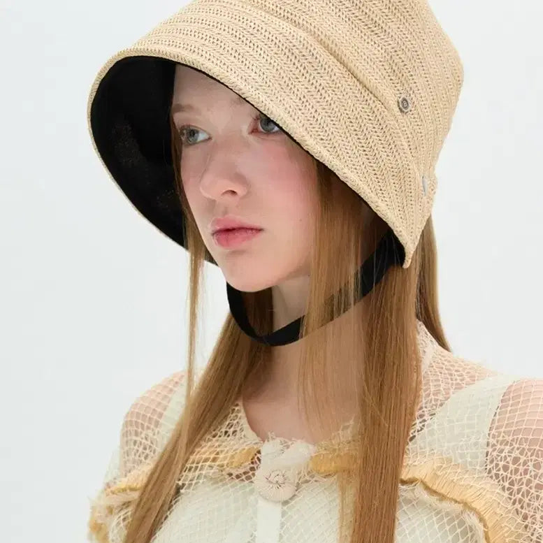 [BUNJANG] Brownhat Classic Straw Bonnet / 브라운햇 클래식 스트로우 보넷