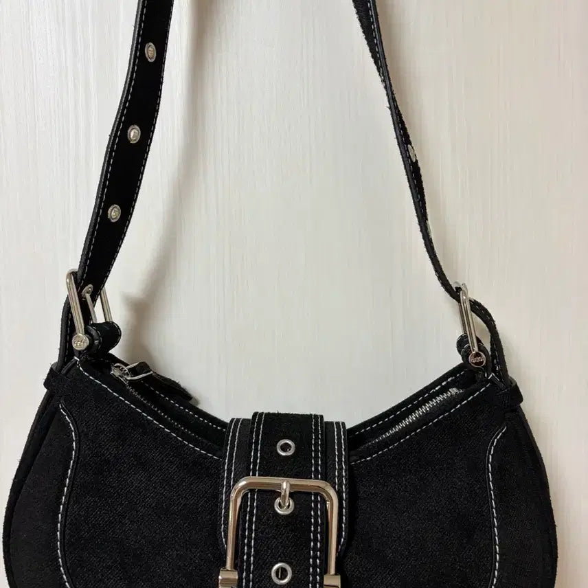 [BUNJANG] Osoi Denim Black Bag / 오소이데님블랙새상품