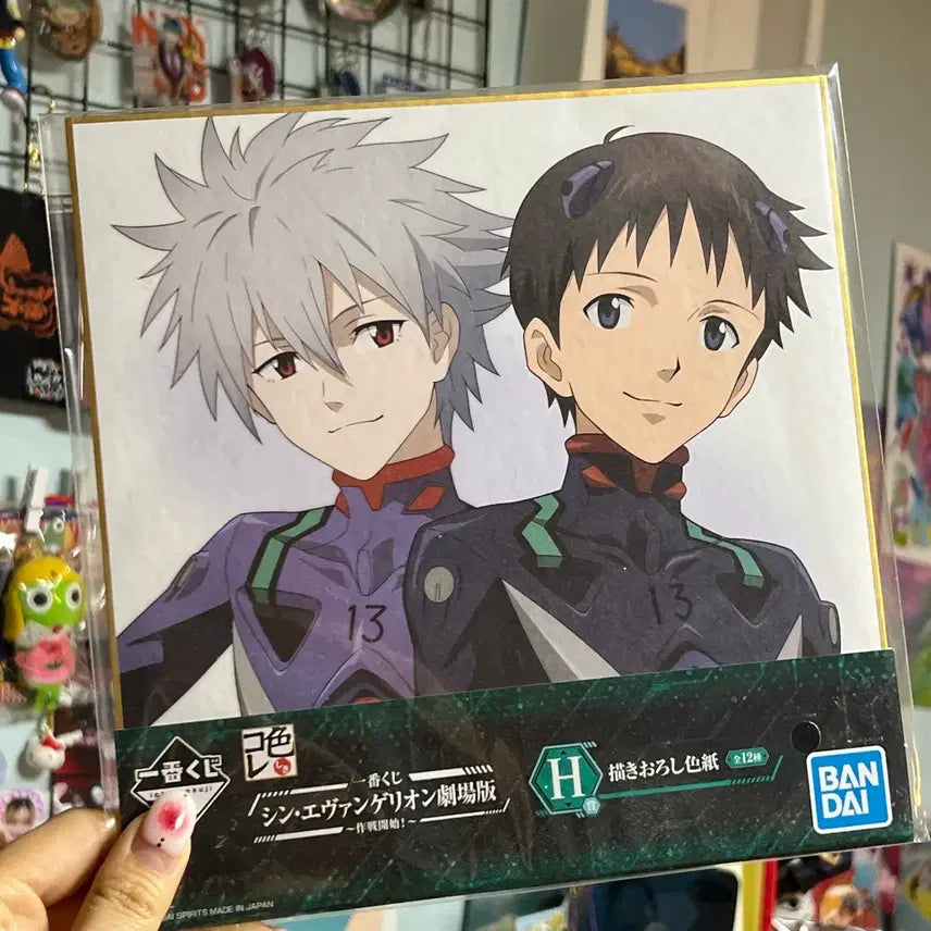 [BUNJANG] Evangelion Kaworu & Shinji Shikishi Art Board / 에반게리온 카오루 신지 색지