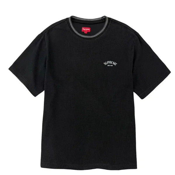 [BUNJANG] Supreme 17SS Waffle T-Shirt Black (L) / 슈프림 17SS 와플 반팔 티셔츠 블랙 (L)