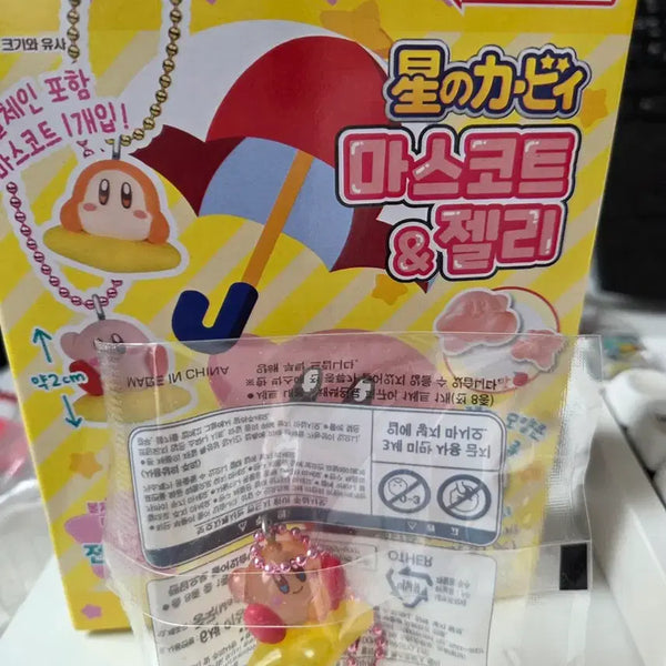 [BUNJANG] Bandai Kirby Mascot & Jelly Keychain (Clear) - Sealed / 반다이 별의 커비 마스코트&젤리 키링커비(클리어) 미개봉