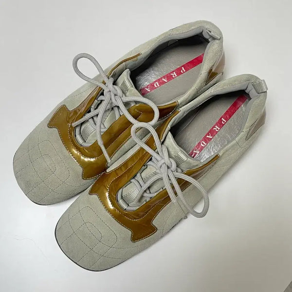 [BUNJANG] Prada Lace-Up Sneakers / Prada 프라다 레이스업  스니커즈 (아메리카컵)