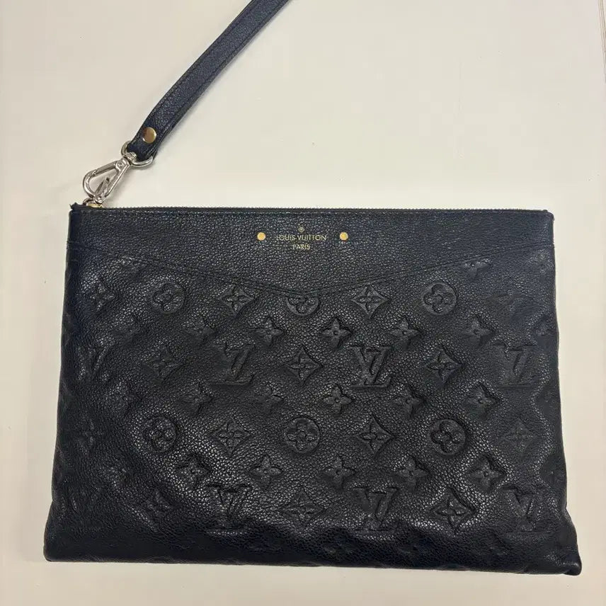 [BUNJANG] Louis Vuitton Monogram Clutch Bag Black / 루이비통 모노그램 클러치백 블랙