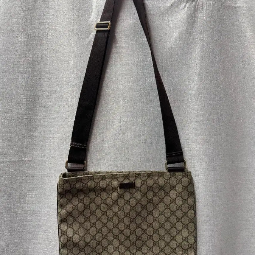 [BUNJANG] Gucci GG Supreme Canvas Crossbody Bag Unisex / 구찌 GG 수프림 캔버스 크로스백 남여공용