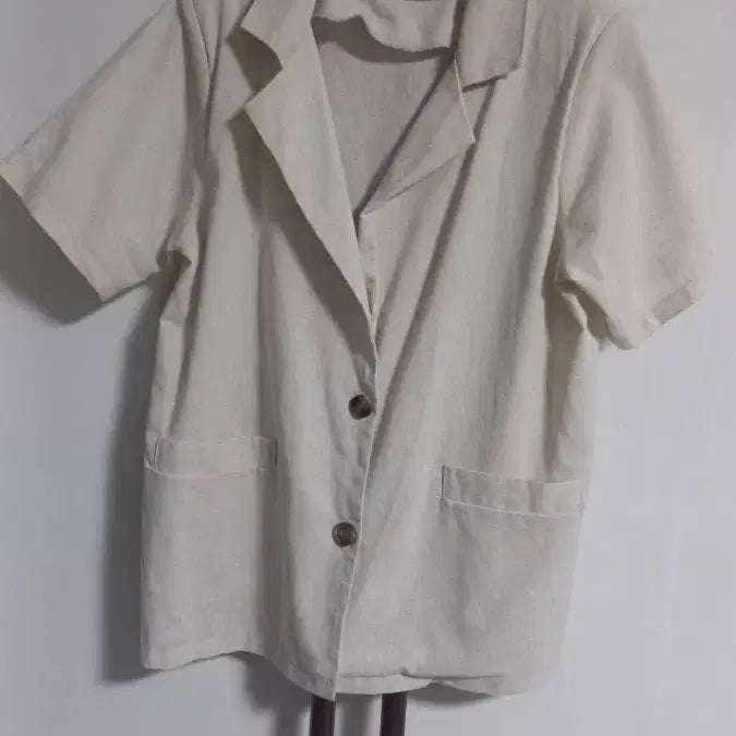 [BUNJANG] Oatmeal Short-Sleeve Jacket (Size 77-Small 88) / 오트밀 반팔자켓 77~작은88 새상품