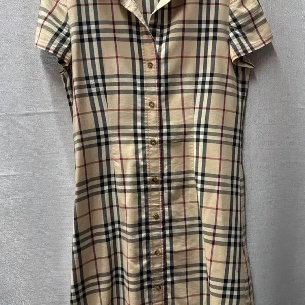 [BUNJANG] Burberry London Archive Nova Check Short Sleeve Shirt Dress Size S / 버버리 런던 아카이브 노바체크 반팔셔츠 원피스 S