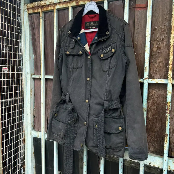 [BUNJANG] Barbour International Union Jack Wax Jacket / BarBour vintage INTERNATIONAL 유니온잭 왁스 자켓