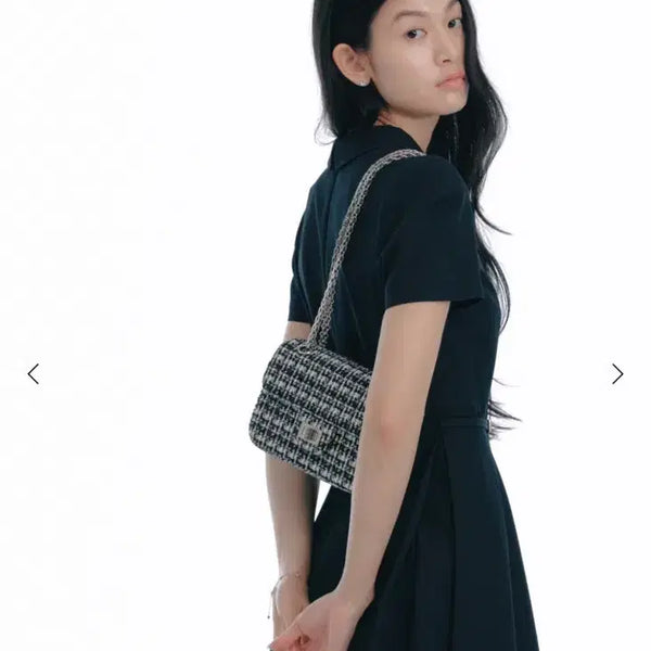 [BUNJANG] SIE Tweed Chain Shoulder Bag / SIE 트위드 체인 숄더백