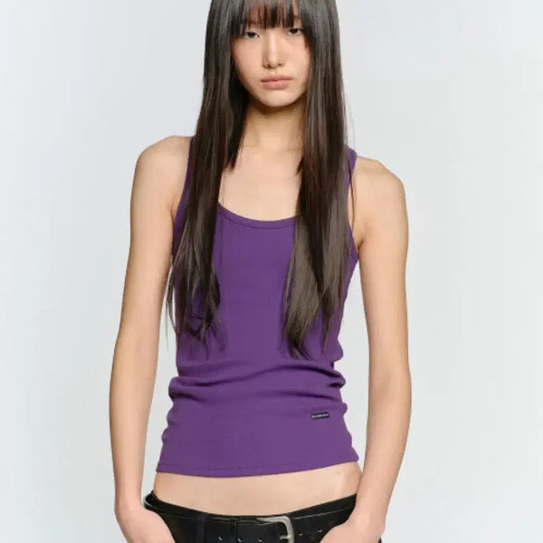 [BUNJANG] SUNBURN PROJECT Easy Round Sleeveless Top / 썬번프로젝트 이지 라운드 슬리브리스