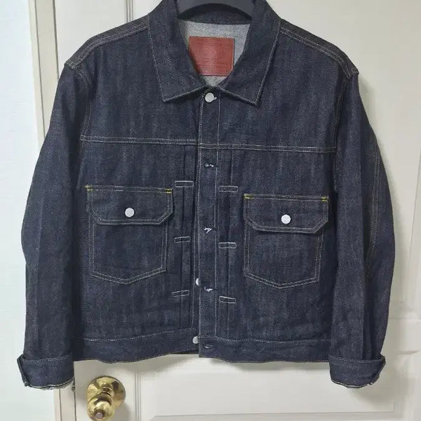 [BUNJANG] Outstanding Selvage Denim Trucker Jacket 2nd Gen / 아웃스탠딩 셀비지 데님 트러커 2세대 (M)