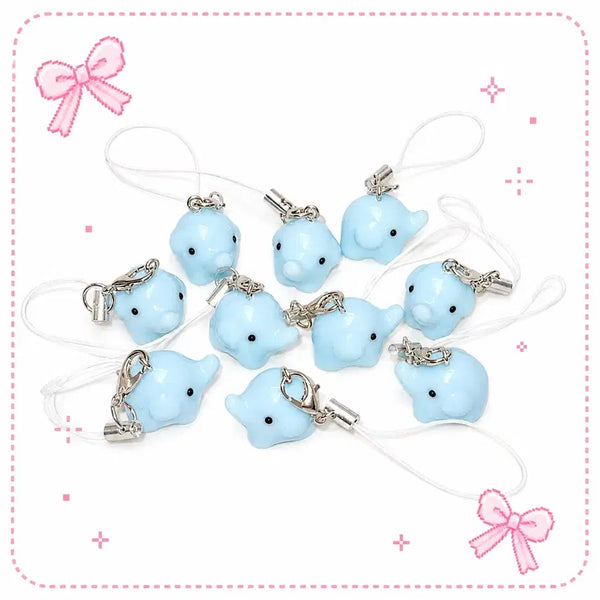 [BUNJANG] Baby Elephant Resin Beaded Keychain / 아기 코끼리 비즈키링 레진키링
