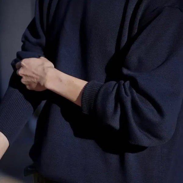 [BUNJANG] HERILL 25SS Suvincotton Pullover Navy Size 3 / [3]25ss 헤릴 수빈코튼 풀오버 네이비