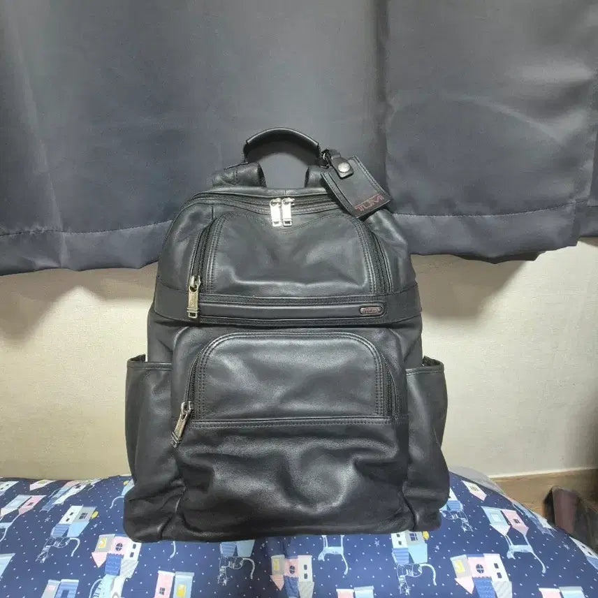 [BUNJANG] Tumi Alpha All-Leather Backpack Black / TUMI Alpha All-Leather Backpack 블랙
