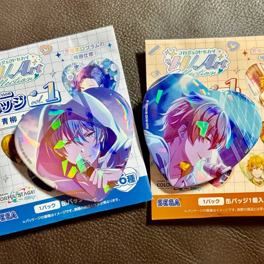 [BUNJANG] Project SEKAI Akito Toya Heart Badge Bundle Set / 프세카 아키토 토우야 하트 뱃지 새상품 일괄