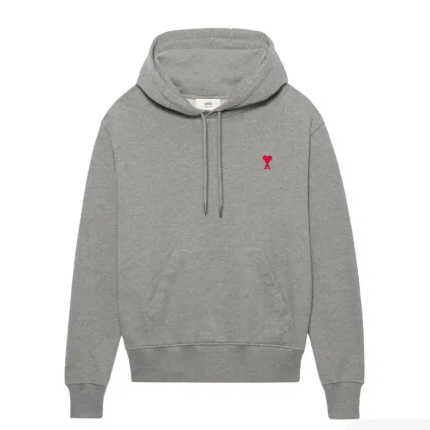 [BUNJANG] AMI Heart Grey Hoodie S / 아미하트 후드 그레이 s