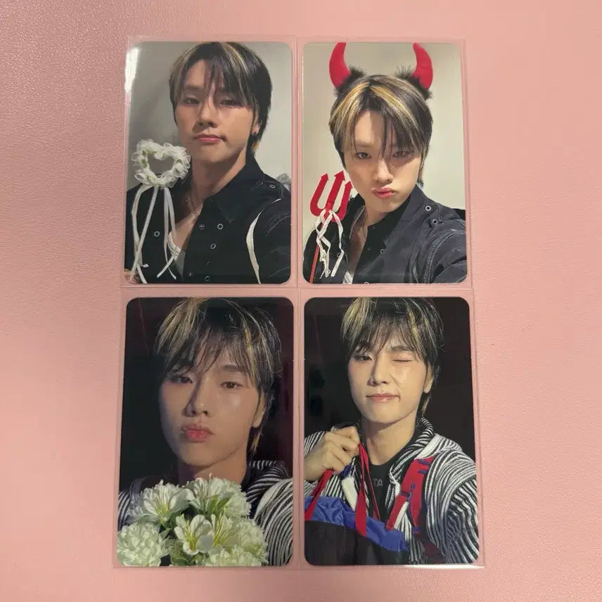 [BUNJANG] Xdinary Heroes XH View-Con Concert Photocard Bundle Set Jungsu / 엑스디너리히어로즈 엑디즈 뷰마콘 콘서트 입장포카 4장 일괄 정수