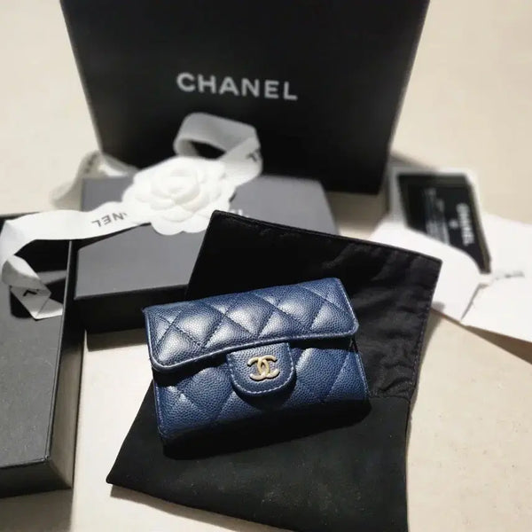 [BUNJANG] Chanel Classic Card Holder Navy / 샤넬 클래식 카드 지갑 네이비