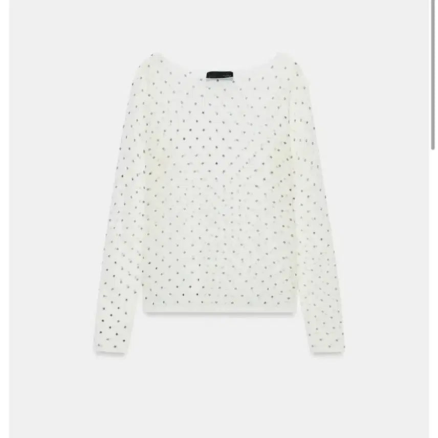 [BUNJANG] Zara Sheer Polka Dot Top / Zara 시스루 도트탑