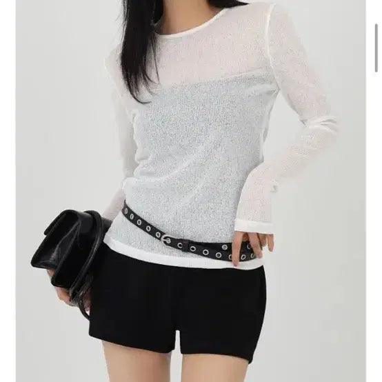 [BUNJANG] Spandex Ribbed Shorts / 스판 골지 숏팬츠