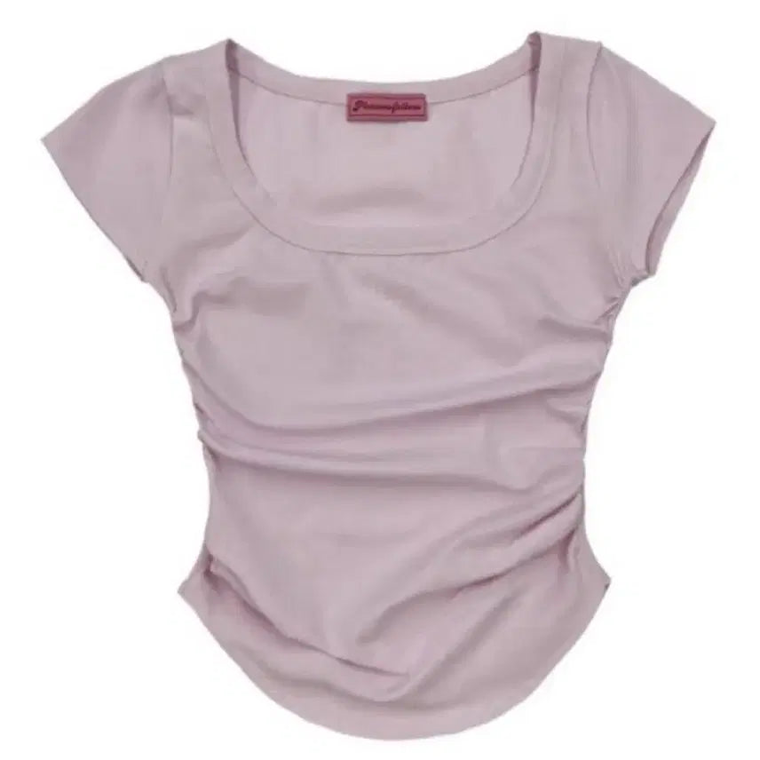 [BUNJANG] Please Follow Momo Shirring Top Pure Pink / 플리즈노팔로우 모모탑 모모 셔링 탑 퓨어핑크