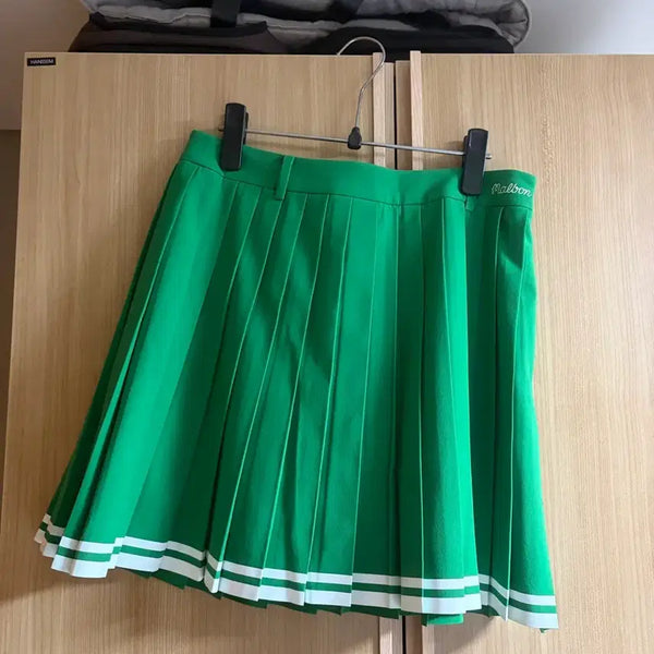 [BUNJANG] Malbon Golf Pleated Skirt Green / [70/27] 말본 골프 치마 그린