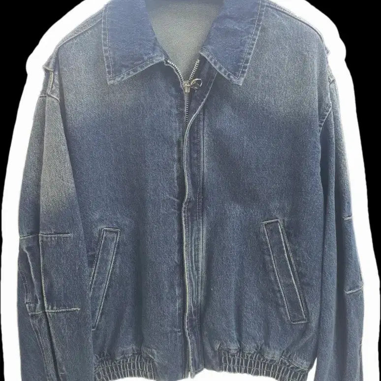 [BUNJANG] Solid Homme Medium Blue Washed Denim Jacket / 솔리드옴므 미디엄블루 워싱 데님 자켓 46,48,50,52