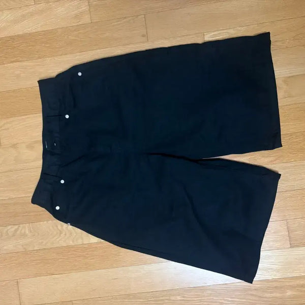 [BUNJANG] Offish Logo Bermuda Pants Black / 오피쉬 로고 버뮤다 팬츠 블랙