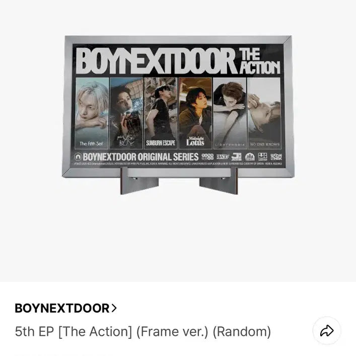 [BUNJANG] BOYNEXTDOOR The Action 5th EP Album (Frame ver.) Seongho / 보이넥스트도어 개봉 앨범