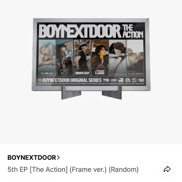 [BUNJANG] BOYNEXTDOOR The Action 5th EP Album (Frame ver.) Seongho / 보이넥스트도어 개봉 앨범