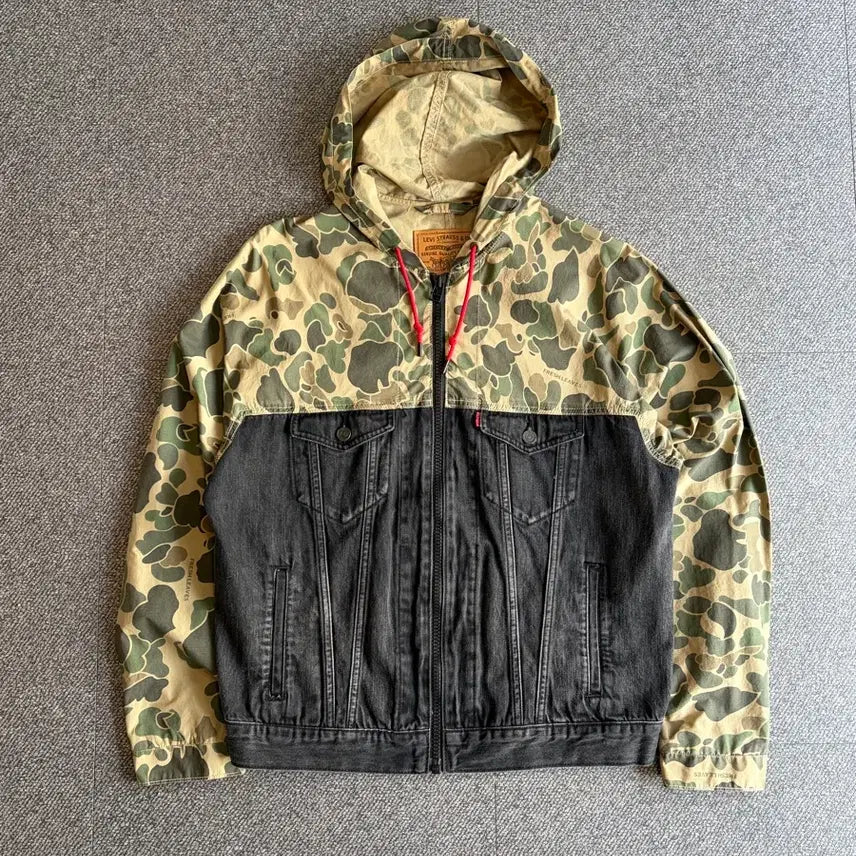 [BUNJANG] Levi's x Timberlake Camo Denim Jacket / 리바이스 X 팀버레이크 카모 데님 자켓