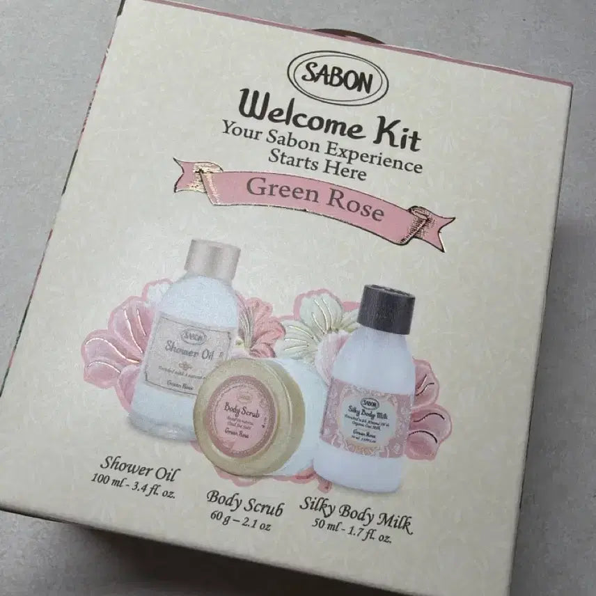[BUNJANG] Sabon Green Rose Welcome Kit / 사봉 그린로즈 웰컴 키트