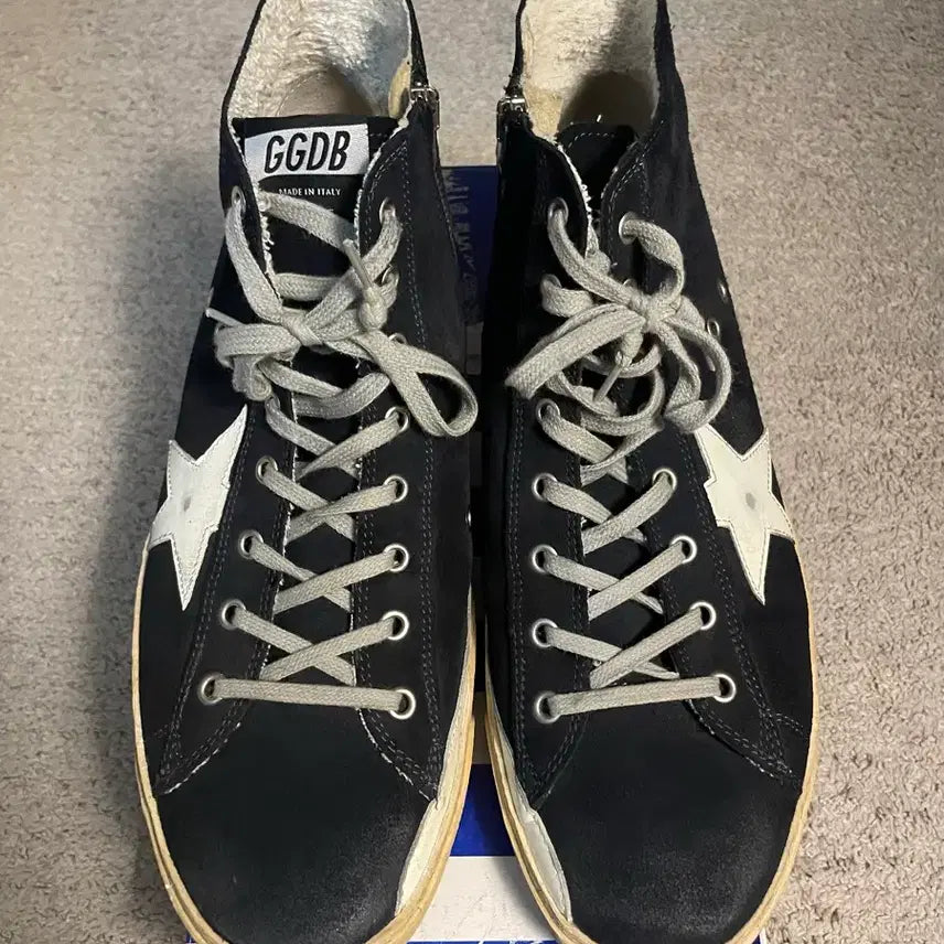 [BUNJANG] Golden Goose Francy High Top Sneakers Navy / 골든구스 프란시 하이탑 스니커즈 네이비 [44]