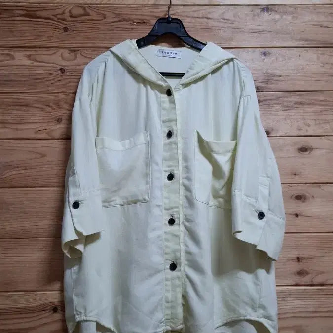 [BUNJANG] Sandro Paris Hooded Blouse-Style Jacket / 산드로 후드 블라우스형 자켓