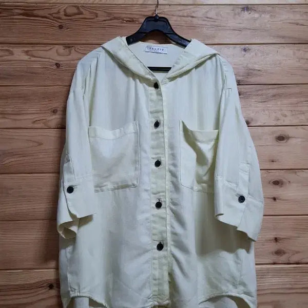 [BUNJANG] Sandro Paris Hooded Blouse-Style Jacket / 산드로 후드 블라우스형 자켓