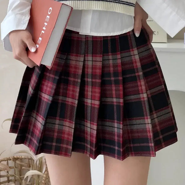 [BUNJANG] Check Pleated Skirt / 컨셉 졸사 코스프레 교복 치마 체크 주름 스커트