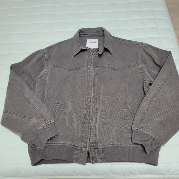 [BUNJANG] Espionage Washed Canvas Western Jacket XL (Rock Grey) / 에스피오나지 워시드 캔바스 웨스턴 자켓 XL