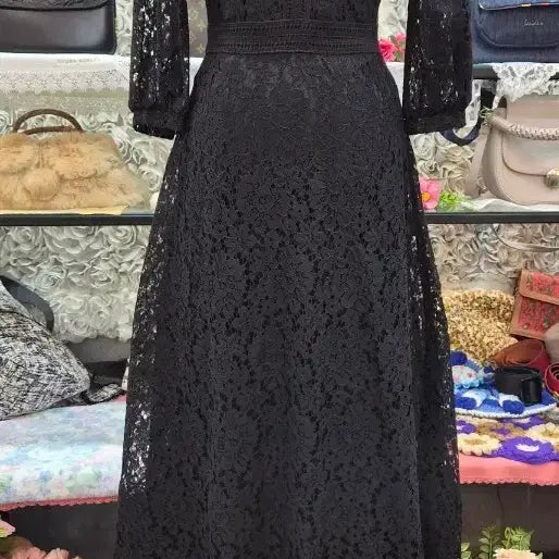 [BUNJANG] NOSTALGIA Cotton Blend Lace Long Dress / NOSTALGIA 면 혼방 레이스 롱원피스 55 66