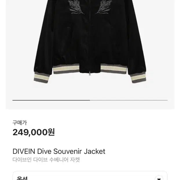 [BUNJANG] Dive In Dive Souvenir Jacket Black / 다이브인 다이브 수베니어 자켓 블랙(2)
